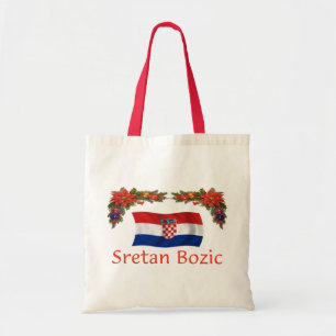 Kroate Sretan Bozic (frohe Weihnachten) Tragetasche