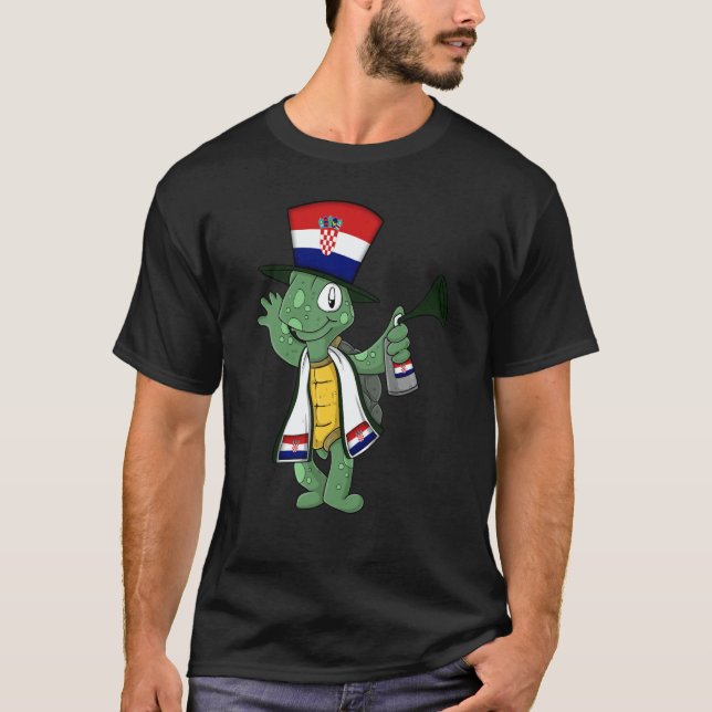 Kroaten Fan Tortoise T-Shirt (Vorderseite)