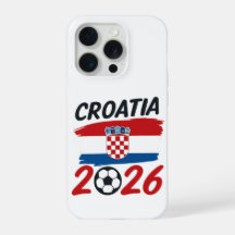 Kroatien 2026 Fußballfan-Design Flaggenfarben