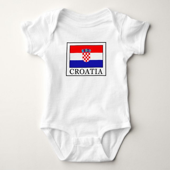 Kroatien Baby Strampler (Vorderseite)