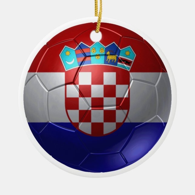Kroatien-Ball Keramik Ornament (Vorne)