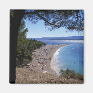 Kroatien, Brac Island, Bol, Golden Cape Beach Magnet