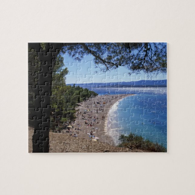 Kroatien, Brac Island, Bol, Golden Cape Beach Puzzle (Horizontal)