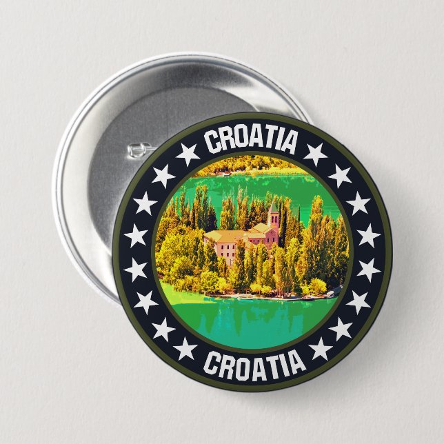 Kroatien Button (Vorne & Hinten)