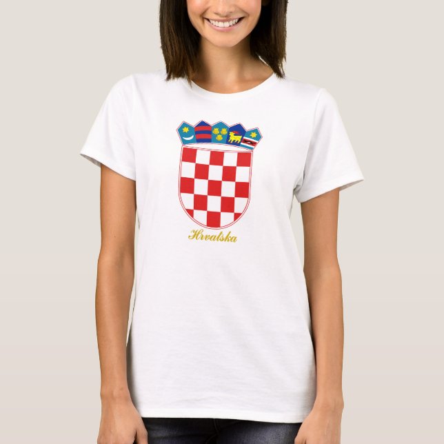 Kroatien COA T-Shirt (Vorderseite)