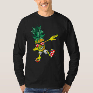 Kroatien Dabbing Ananas Hrvatska Fußballmannschaft T-Shirt