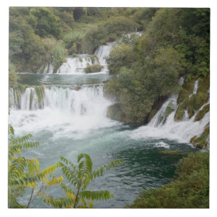 Kroatien, Dalmatien, Nationalpark Krka-Fälle Fliese