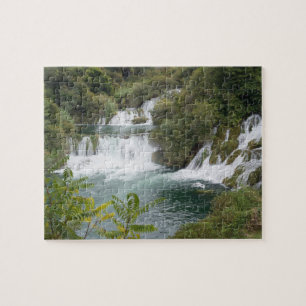 Kroatien, Dalmatien, Nationalpark Krka-Fälle Puzzle