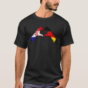 Kroatien Deutschland Flaggenstaat Kroatien Deutsch T-Shirt