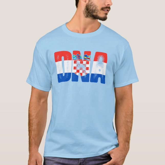 Kroatien DNA T-Shirt (Vorderseite)