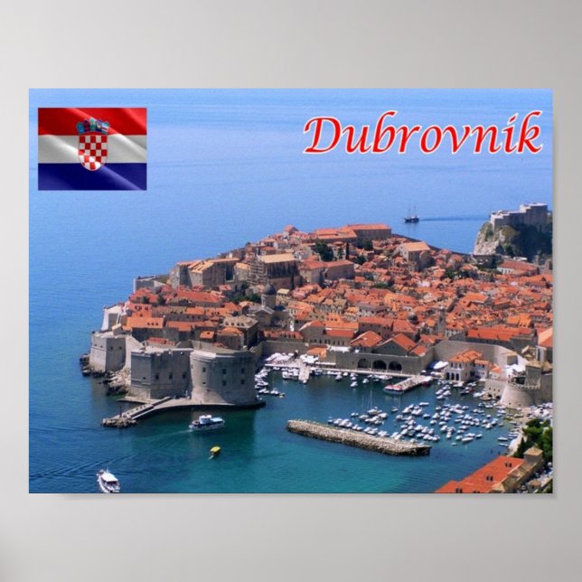 Kroatien - Dubrovnik - Poster (Vorne)