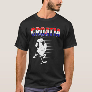 Kroatien Eishockey Fans Stolz Kroatische Hockey-Ma T-Shirt