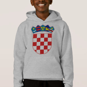 Kroatien-Emblem Hoodie