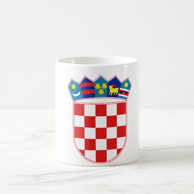 Kroatien-Emblem Kaffeetasse (Mittel)