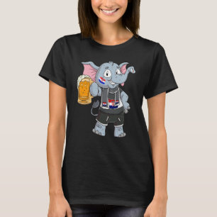Kroatien-Fan-Elefant T-Shirt