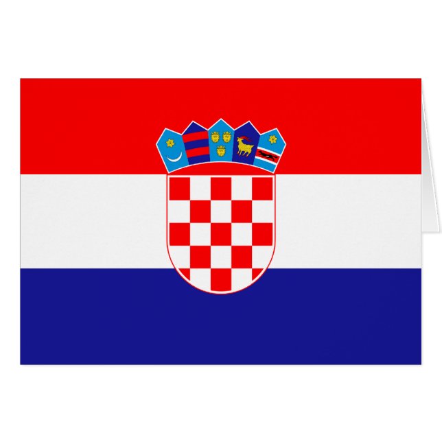 Kroatien-Flagge (Vorderseite (Horizontal))
