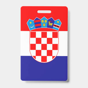 Kroatien-Flagge Ausweis