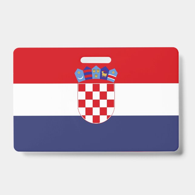 Kroatien-Flagge Ausweis (Vorderseite)