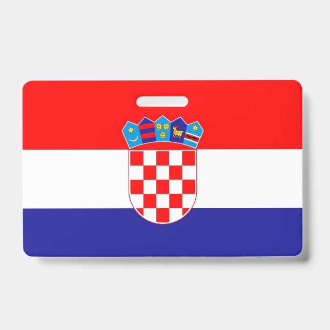 Kroatien-Flagge Ausweis (Vorderseite)
