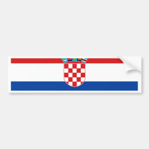 Kroatien-Flagge Autoaufkleber