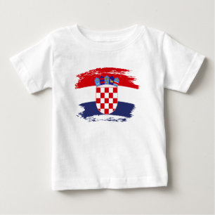 Kroatien-Flagge Baby T-shirt