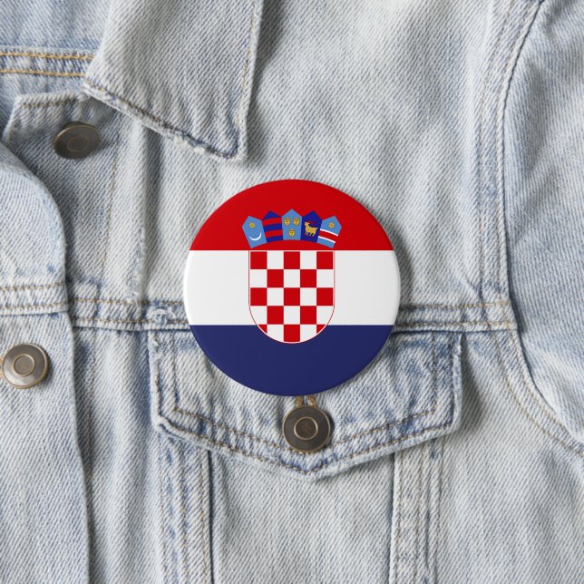 Kroatien-Flagge Button (Beispiel)