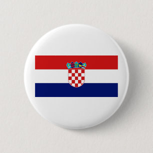 Kroatien-Flagge Button