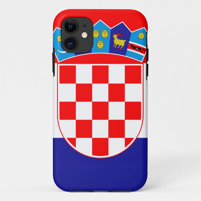 Kroatien-Flagge Case-Mate iPhone Hülle (Rückseite)