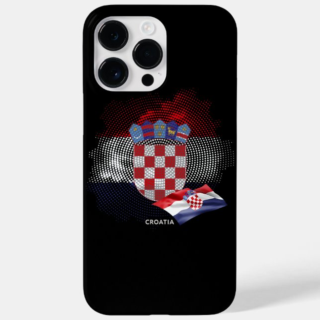 Kroatien-Flagge Case-Mate iPhone Hülle (Rückseite)