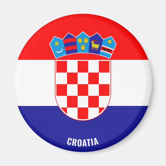 Kroatien Flagge Charming Patriotic Magnet (Vorne)