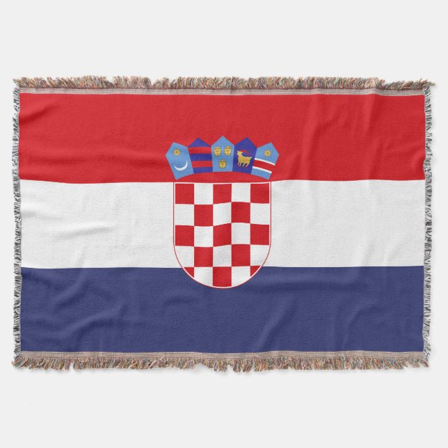 Kroatien-Flagge Decke (Vorderseite)