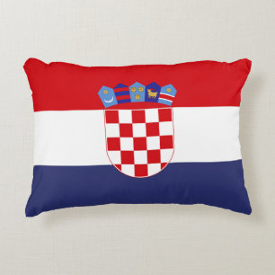 Kroatien-Flagge Dekokissen