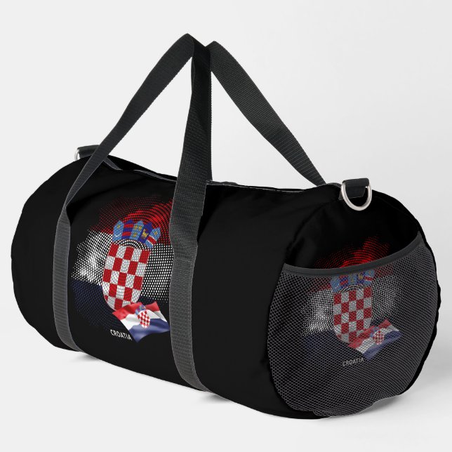 Kroatien-Flagge Duffle Bag (Rechte Ecke)