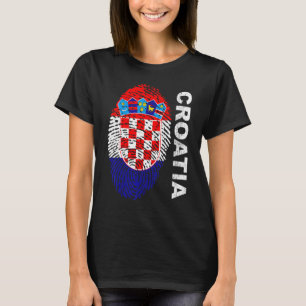 Kroatien-Flagge Fußball Sport Fußball Fan Anhänger T-Shirt