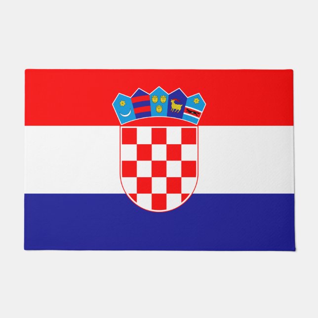Kroatien-Flagge Fußmatte (Vorderseite)