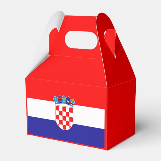 Kroatien-Flagge - GefälligkeitsBox Geschenkschachtel (Vorderseite)