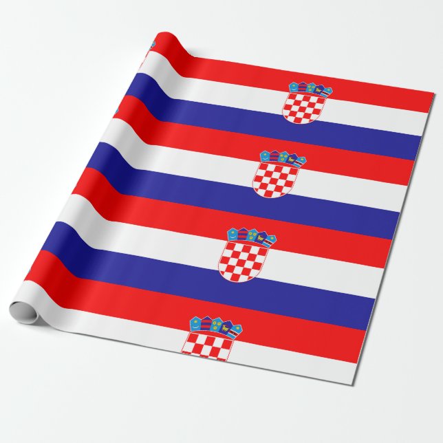 Kroatien-Flagge Geschenkpapier (Ungerollt)