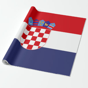 Kroatien-Flagge Geschenkpapier