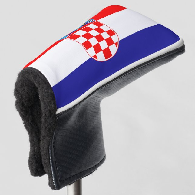 Kroatien-Flagge Golf Headcover (3/4 Vorderseite)