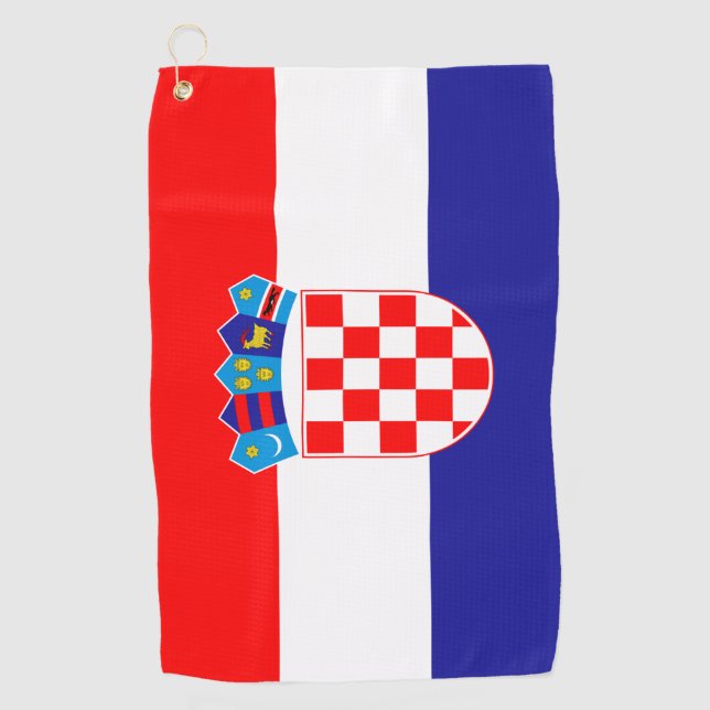 Kroatien Flagge Golf Tower Golfhandtuch (Vorderseite)
