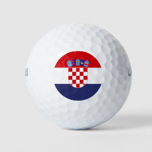 Kroatien-Flagge Golfball