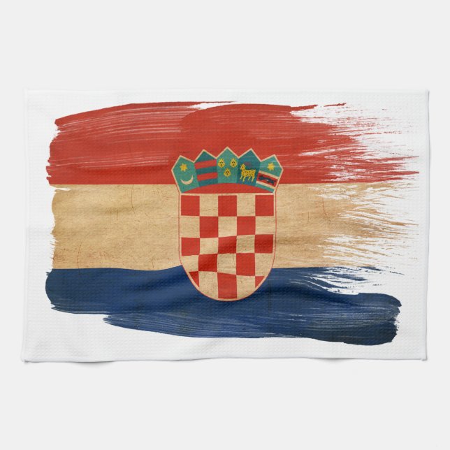 Kroatien-Flagge Handtuch (Horizontal)