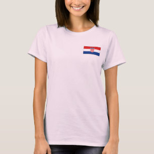 Kroatien Flagge + Karte T - Shirt
