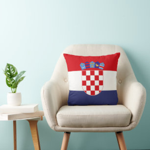 Kroatien-Flagge Kissen