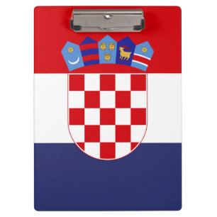 Kroatien-Flagge Klemmbrett