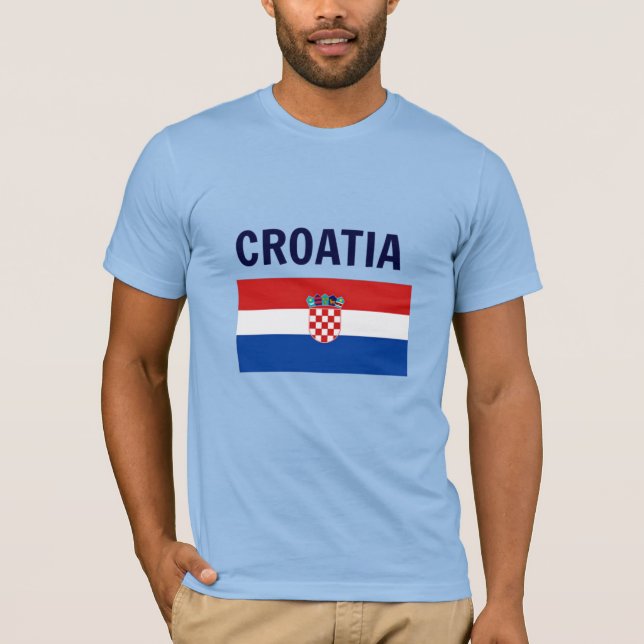 Kroatien - Flagge Kroatiens T - Shirt (Vorderseite)