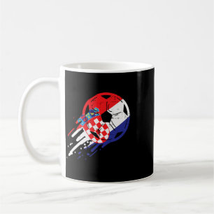 Kroatien-Flagge kroatischer Fußball-Fan Männer Fra Kaffeetasse