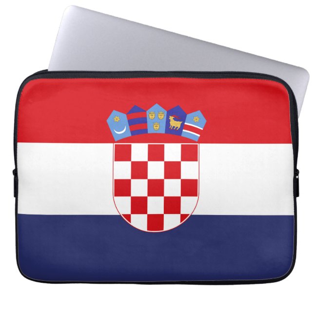 Kroatien-Flagge Laptopschutzhülle (Vorderseite)