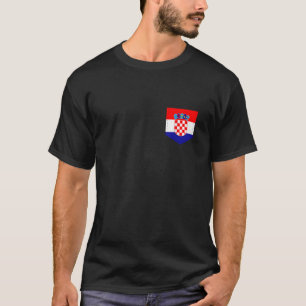 Kroatien Flagge mit gedruckter kroatischer Flaggen T-Shirt