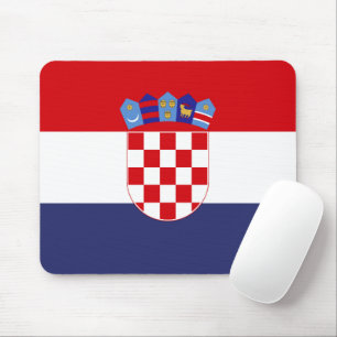 Kroatien-Flagge Mousepad